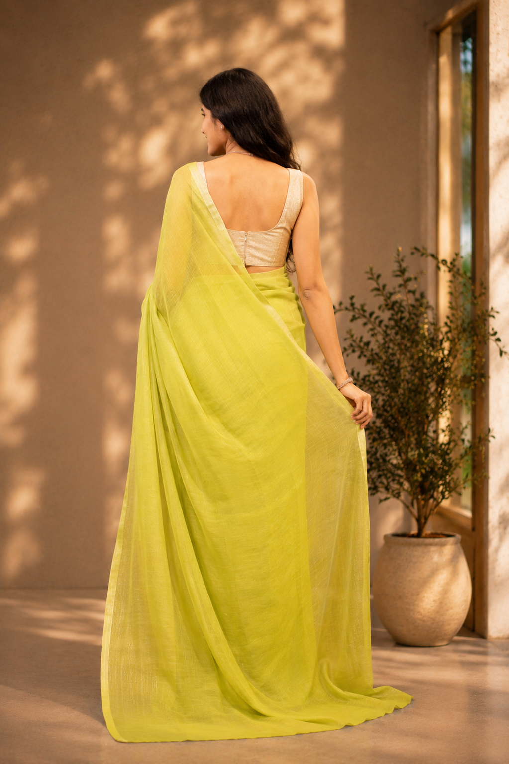Pure Mul Cotton Cutdana Saree