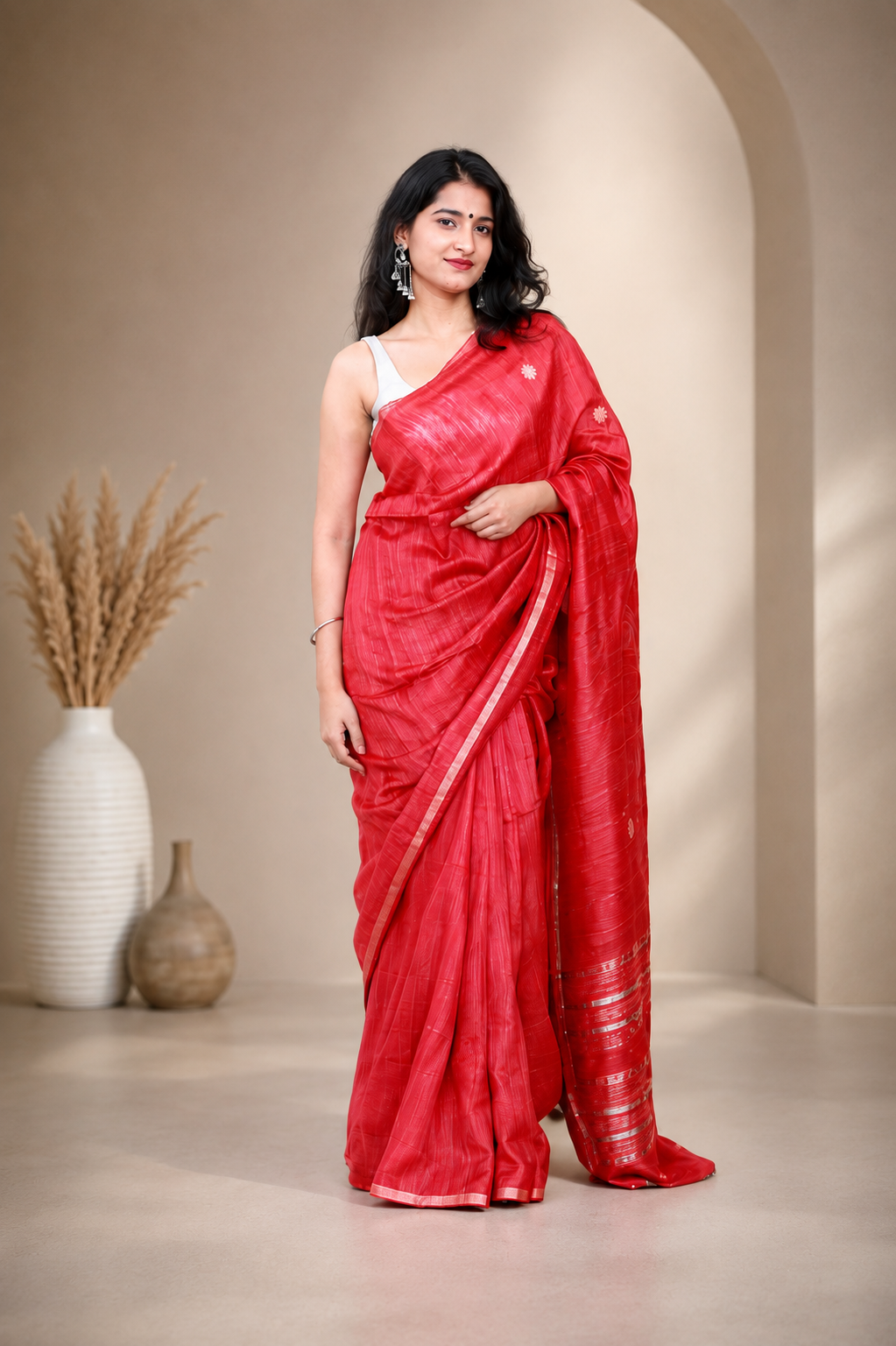 Pure Matka Silk with Baluchari Design Saree